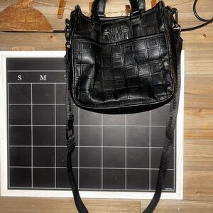 Steve Madden Black Textured Bag